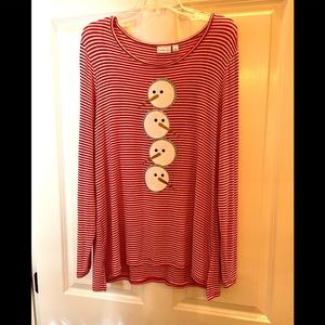 Ladies snowman shirt